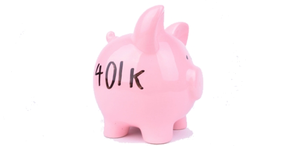 401K Pink Piggy Bank.